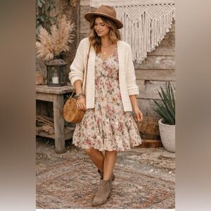 GAP Chunky Cable Hand
Knit  fisherman's style cardigan